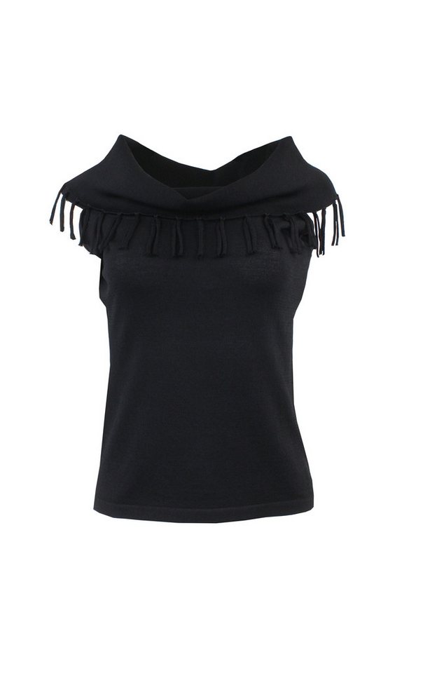 Passioni Stricktop mit stilvollen Fransen – Bild 2 von 3