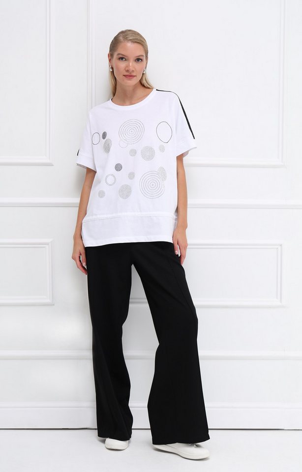 Passioni T-Shirt mit Strasssteinen – Bild 4 von 5
