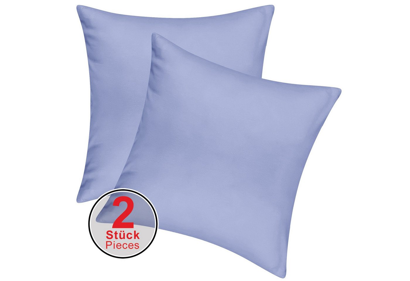 Pataya Kissenbezug 100% Baumwolle, weiche Kopfkissenbezug, Kissenhülle, Kissenbezüge, (2 Stück), Weich und Atmungsaktiv, Jersey, 140 g/m² – Bild 2 von 5