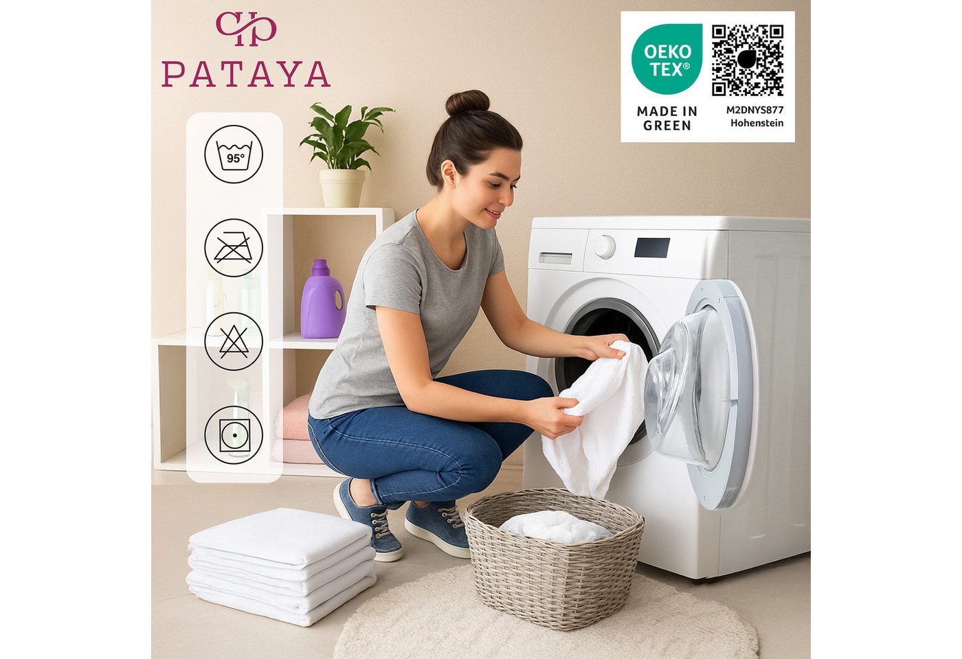 Matratzenschoner 90x200, 140x200, 160x200, 180x200 Matratzenauflage, Fitted Pataya, wasserundurchlässig, atmungsaktiv, pflegeleicht – Bild 5 von 5