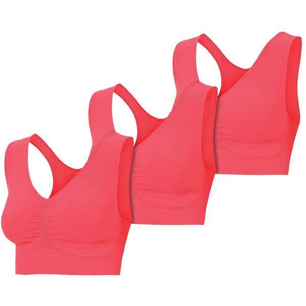 Patsy & Lou Sport-BH (Set, 3er-Pack) superweich und ultraleicht, feuchtigkeitsregulierend