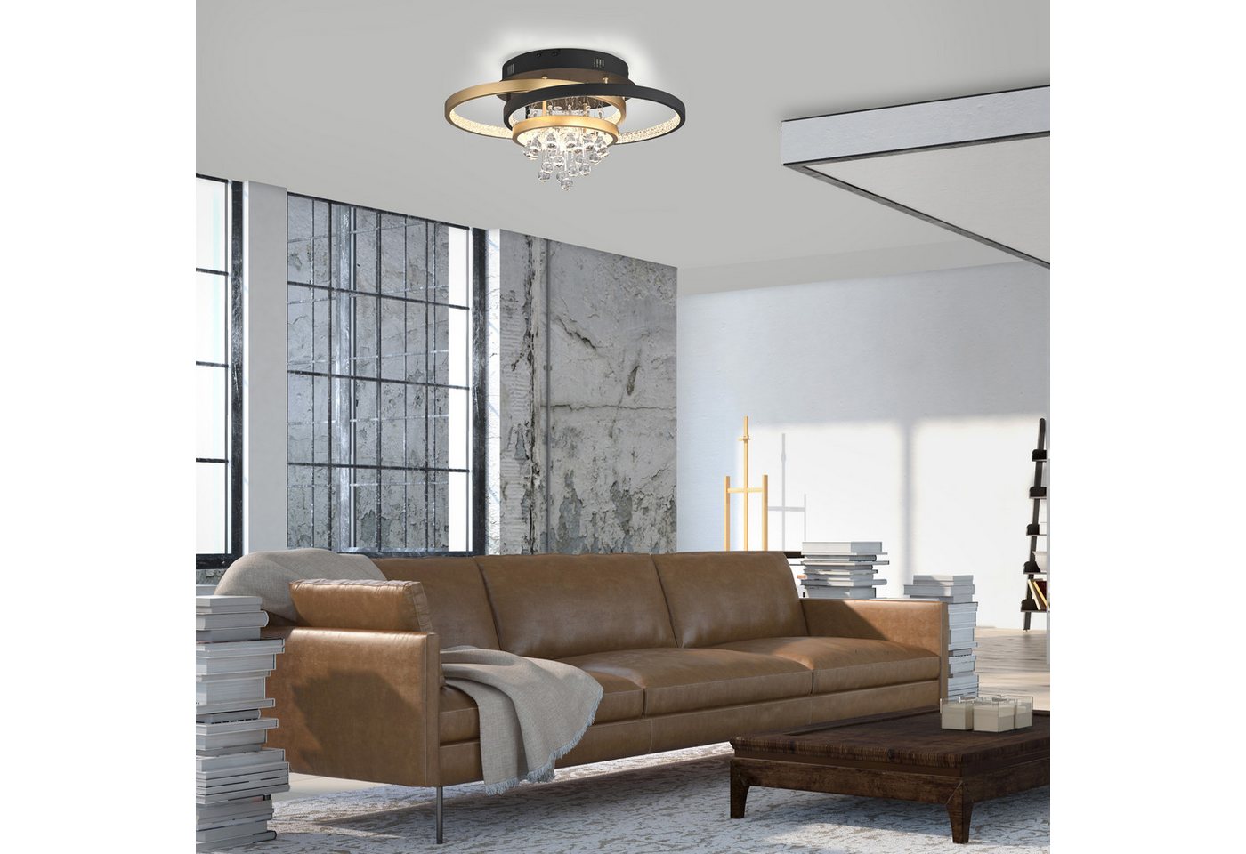 Paul Neuhaus Deckenleuchte ROTAZO, Dimmfunktion, LED fest integriert, Warmweiß, LED, dimmbar, Switchmo – Bild 2 von 4