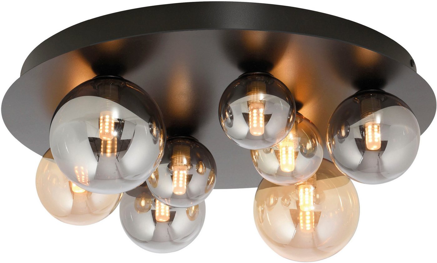 Paul Neuhaus LED Deckenleuchte POPSICLE, LED wechselbar, Warmweiß, Rauch und Ambergläser in vers. Größen – Bild 3 von 5