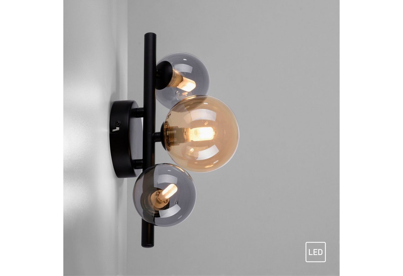 Paul Neuhaus LED Wandleuchte POPSICLE, LED wechselbar, Warmweiß – Bild 4 von 5