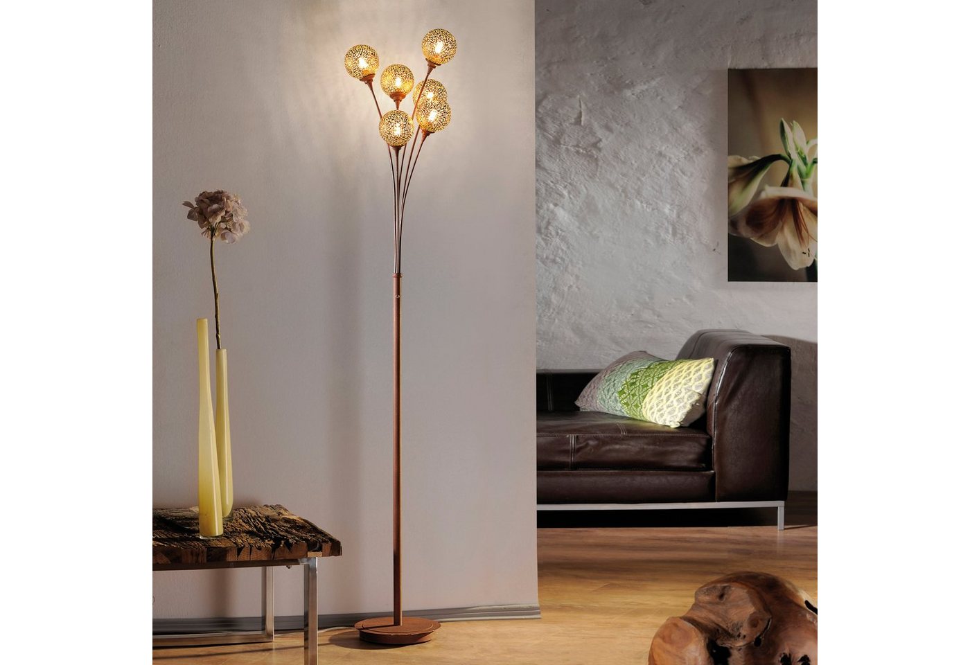 Paul Neuhaus Stehlampe GRETA, ohne Leuchtmittel, ExklusiveG9, Schalter, Kippschalter – Bild 4 von 5