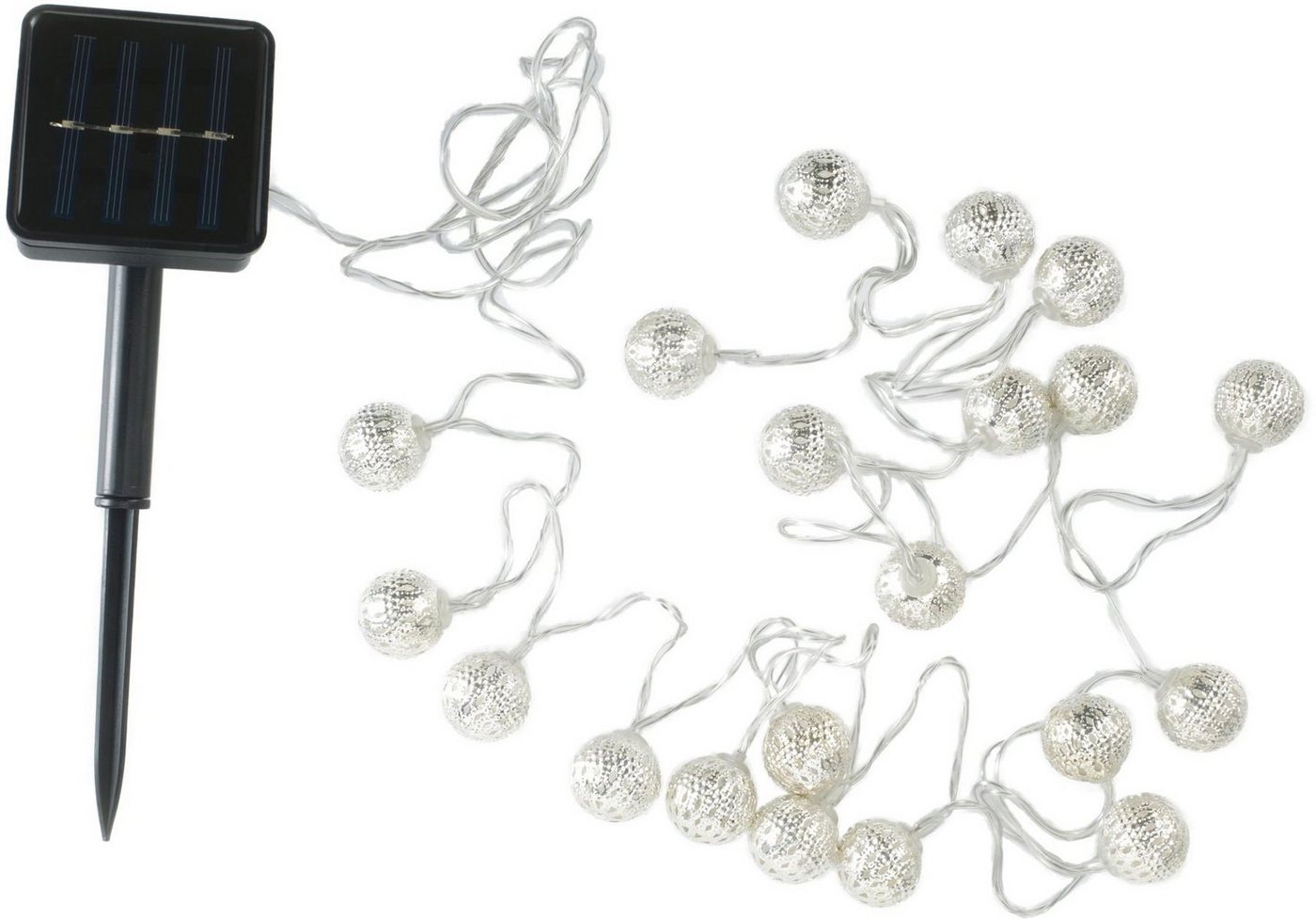 Pauleen LED-Lichterkette Sunshine Glamour, 20-flammig, 20-flammig, Solarbetrieben – Bild 2 von 5