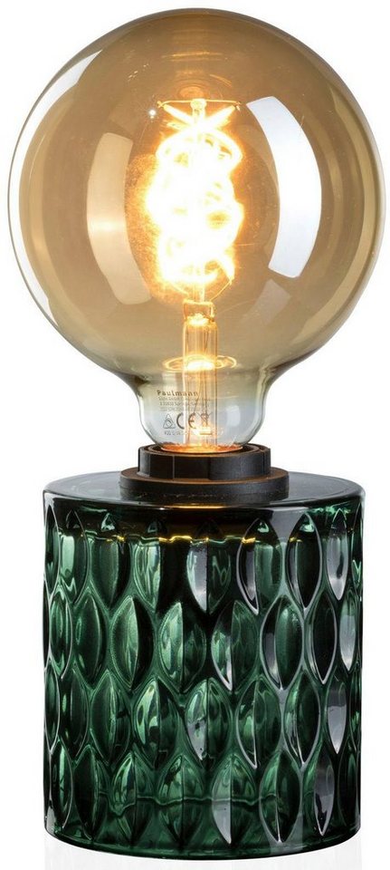 Pauleen Tischleuchte Crystal Magic, ohne Leuchtmittel, E27, Grün, Glas – Bild 2 von 5