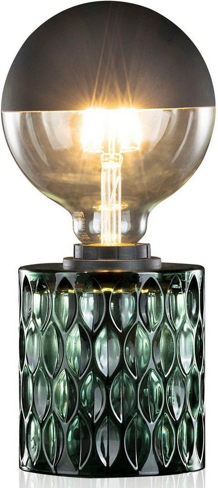 Pauleen Tischleuchte Crystal Magic, ohne Leuchtmittel, E27, Grün, Glas – Bild 3 von 5