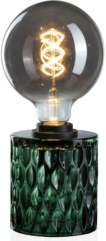 Pauleen Tischleuchte Crystal Magic, ohne Leuchtmittel, E27, Grün, Glas – Bild 4 von 5