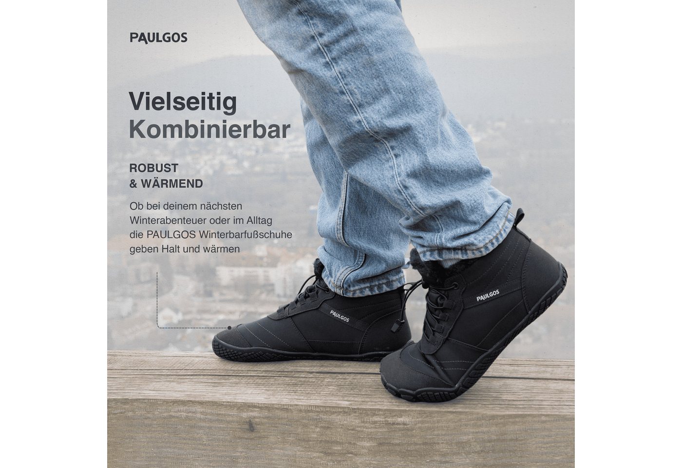 PAULGOS Winterbarfußschuhe, unisex, Größe 37-47 in 3 Farben Haferlschuh – Bild 5 von 5