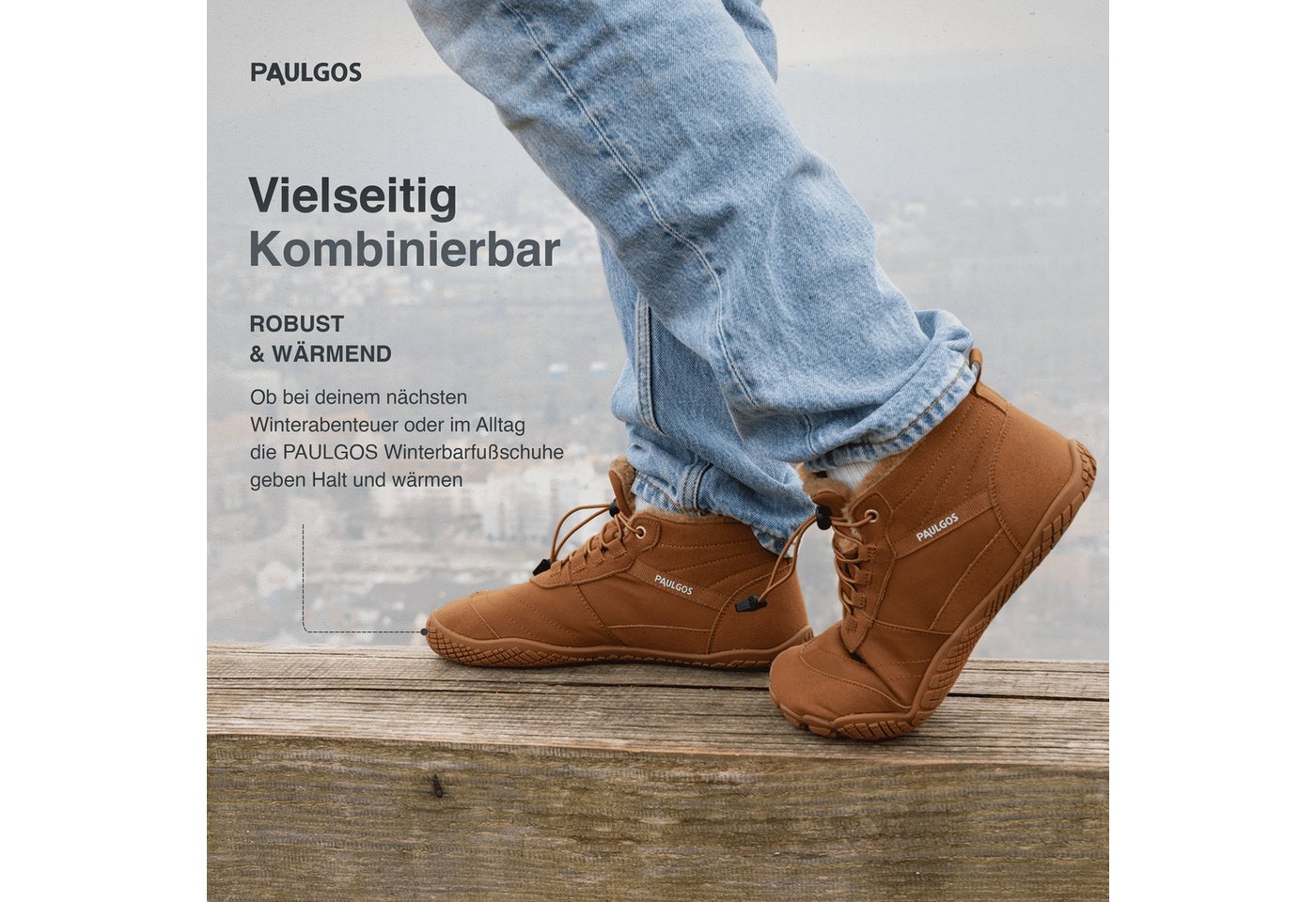 PAULGOS Winterbarfußschuhe, unisex, Größe 37-47 in 3 Farben Haferlschuh – Bild 5 von 5