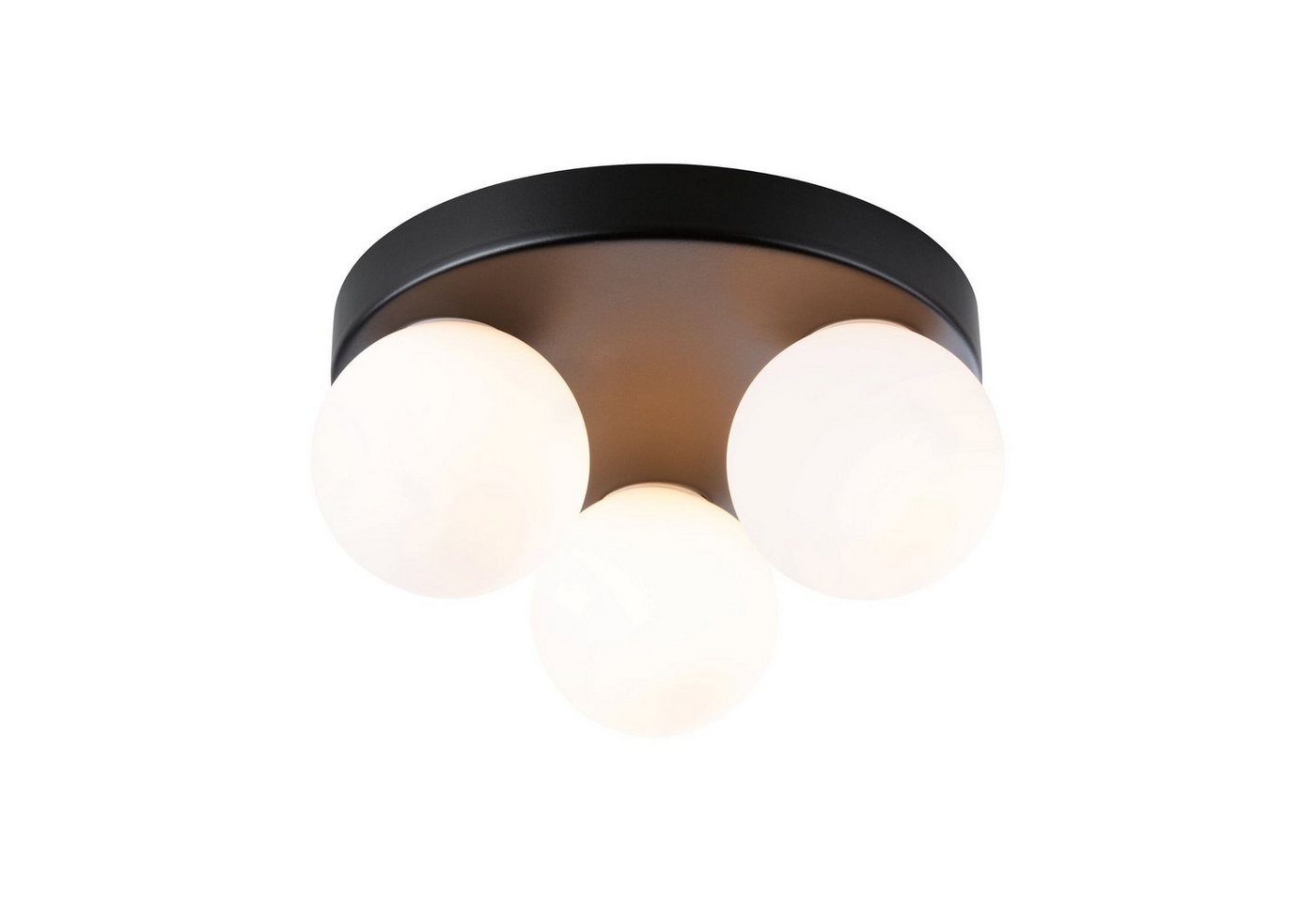Paulmann Deckenleuchte Selection Bathroom Gove IP44 max. 3x20W Rondel Glas/Metall, ohne Leuchtmittel, G9 – Bild 3 von 5