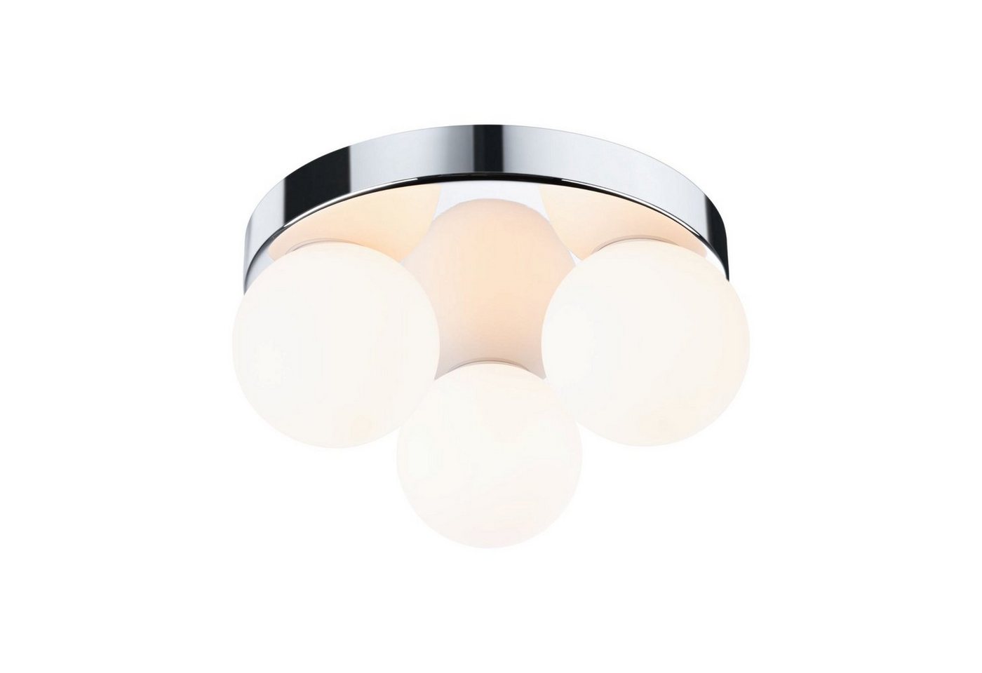 Paulmann Deckenleuchte Selection Bathroom Gove IP44 max. 3x20W Rondel Glas/Metall, ohne Leuchtmittel, G9 – Bild 3 von 5