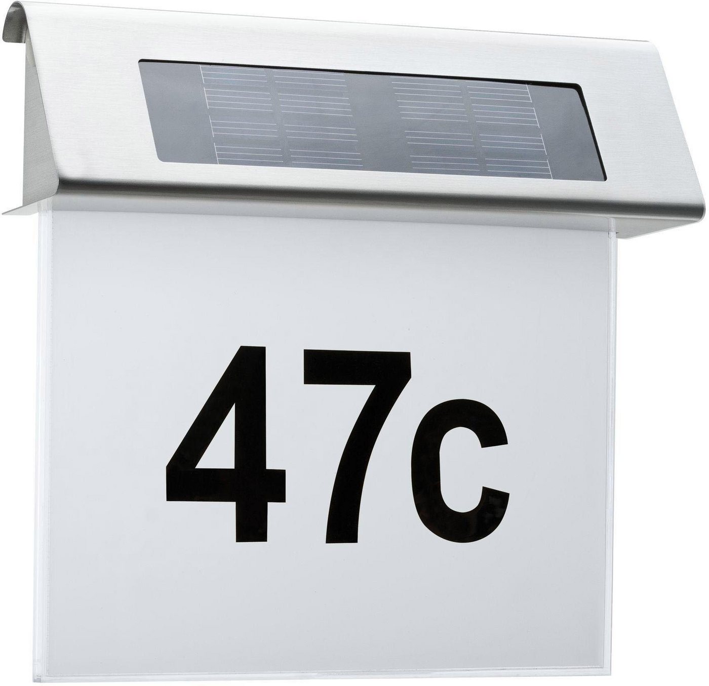 Paulmann LED Außen-Wandleuchte Hausnummer, Tageslichtsensor, LED fest integriert, Warmweiß, LED-Modul – Bild 5 von 5