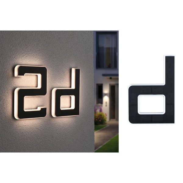 Buchstabe c LED Hausnummernleuchte
