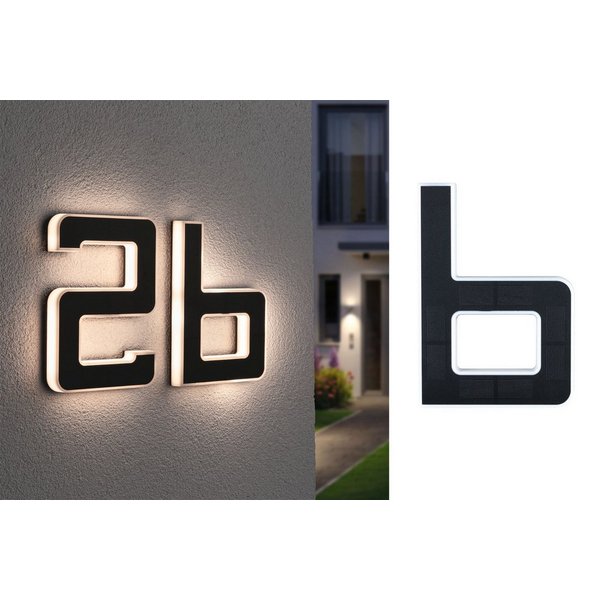 Buchstabe b LED Hausnummernleuchte