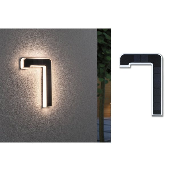 Hausnummer 7 LED Hausnummernleuchte