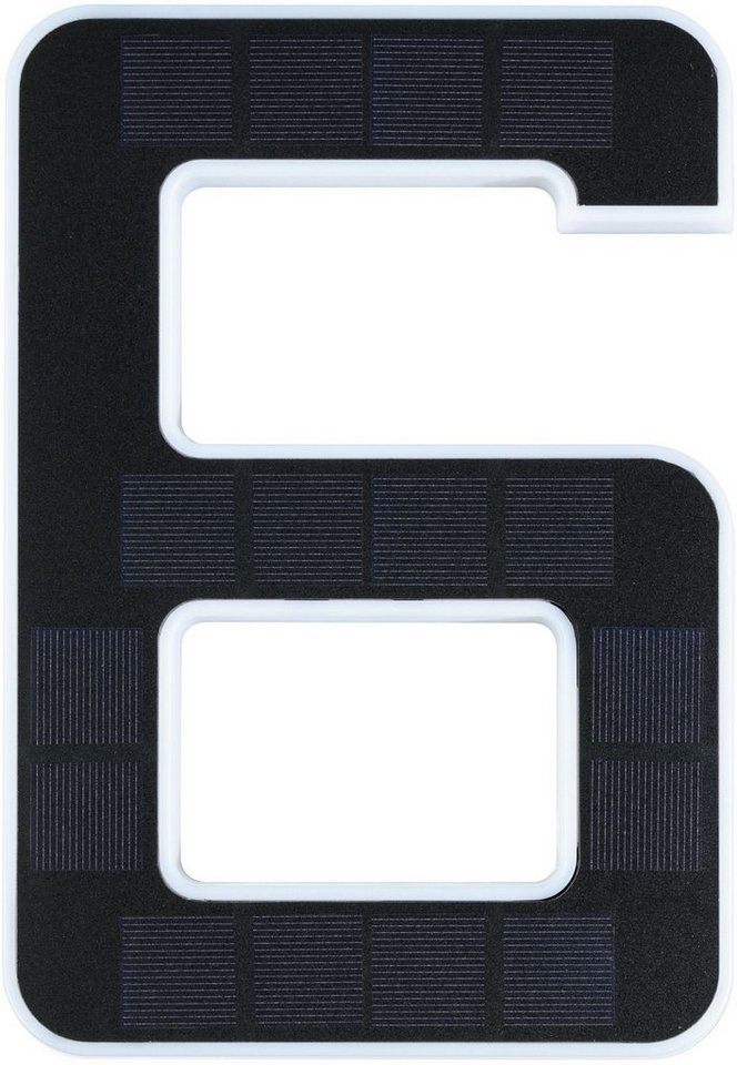 Paulmann LED Außen-Wandleuchte Solar Hausnummer, LED fest integriert, Warmweiß, LED-Modul, Hausnummern, Buchstaben wählbar, Akku wechselbar – Bild 2 von 5