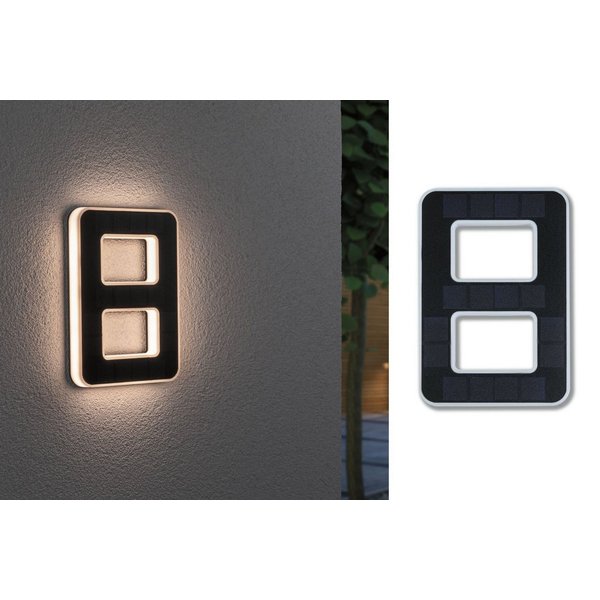 Hausnummer 8 LED Hausnummernleuchte