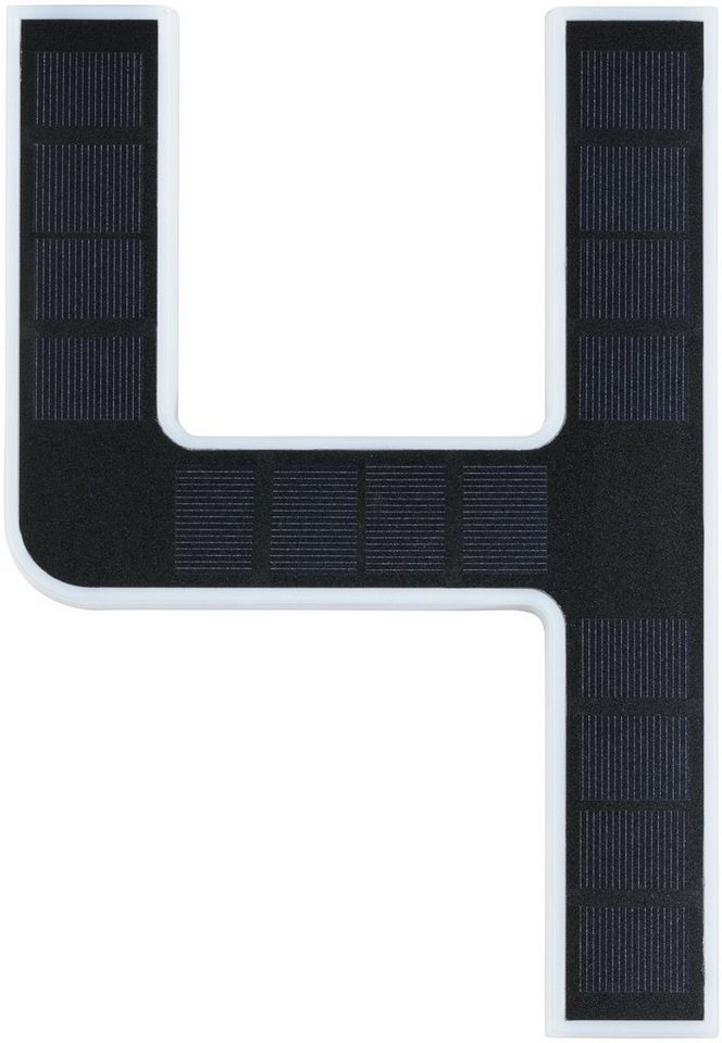 Paulmann LED Außen-Wandleuchte Solar Hausnummer, LED fest integriert, Warmweiß, LED-Modul, Hausnummern, Buchstaben wählbar, Akku wechselbar – Bild 2 von 5