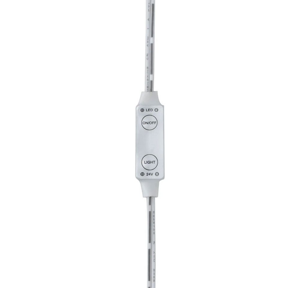 Paulmann LED Dekolicht, LED-Leuchtmittel fest verbaut, Neutralweiß, LED Band Streifen Strip weiß dimmbar kürzbar selbstklebend L 300 cm – Bild 5 von 5