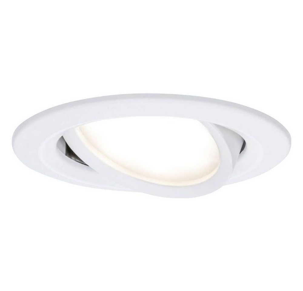 Paulmann LED Einbauleuchte 41307 Nova Coin Einbauleuchte 4er Set LED LED 24 W Weiß (matt), Schwenkbar – Bild 2 von 5