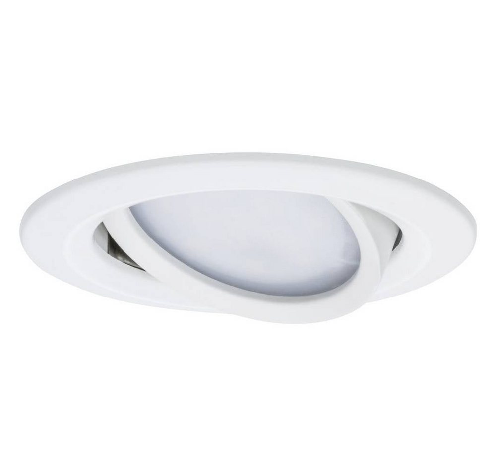 Paulmann LED Einbauleuchte 41307 Nova Coin Einbauleuchte 4er Set LED LED 24 W Weiß (matt), Schwenkbar – Bild 3 von 5