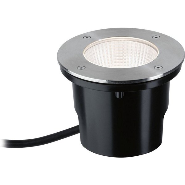 Paulmann LED Einbauleuchte DureaIP67 rund 153mm 3000K 8W 530lm 230V Edelstahl Metall, Warmweiß, Bodeneinbauleuchte