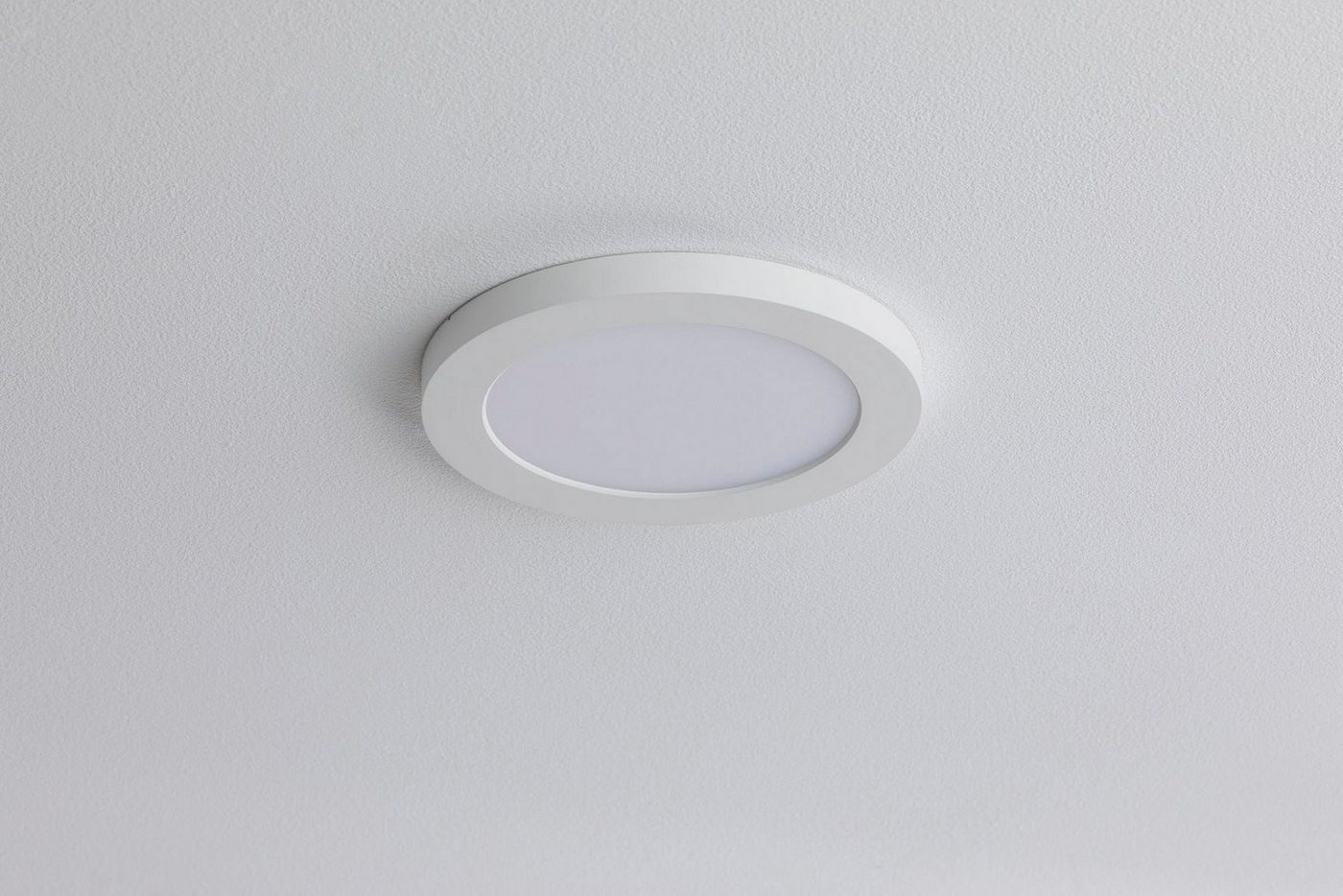 Paulmann LED Einbauleuchte LED Einbaupanel Cover-it rund 3.000K Weiß matt, LED fest integriert, Warmweiß, LED Einbaupanel Cover-it rund 3.000K Weiß matt – Bild 3 von 5