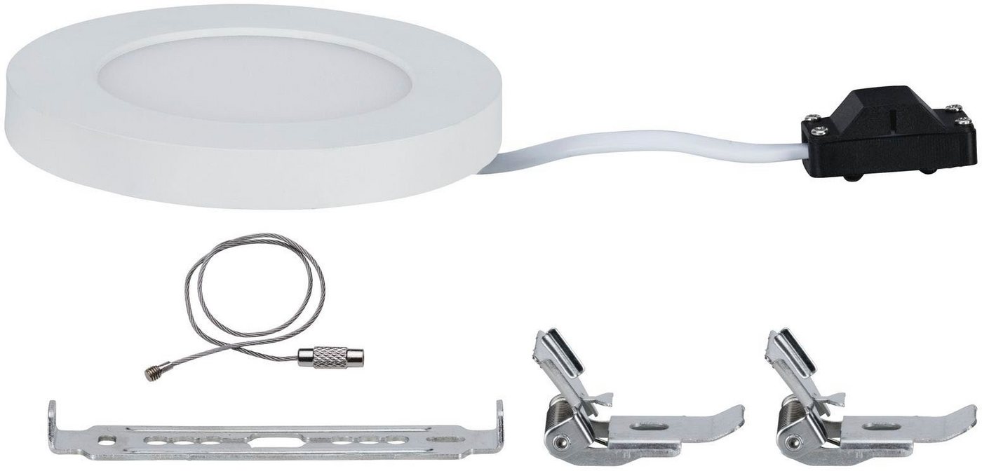Paulmann LED Einbauleuchte LED Einbaupanel Cover-it rund 3.000K Weiß matt, LED fest integriert, Warmweiß, LED Einbaupanel Cover-it rund 3.000K Weiß matt – Bild 5 von 5