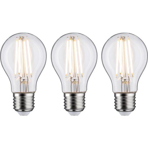 Paulmann LED-Filament 3er Pack 9W E27 2700K klar dimmbar, E27, 3 St., Warmweiß