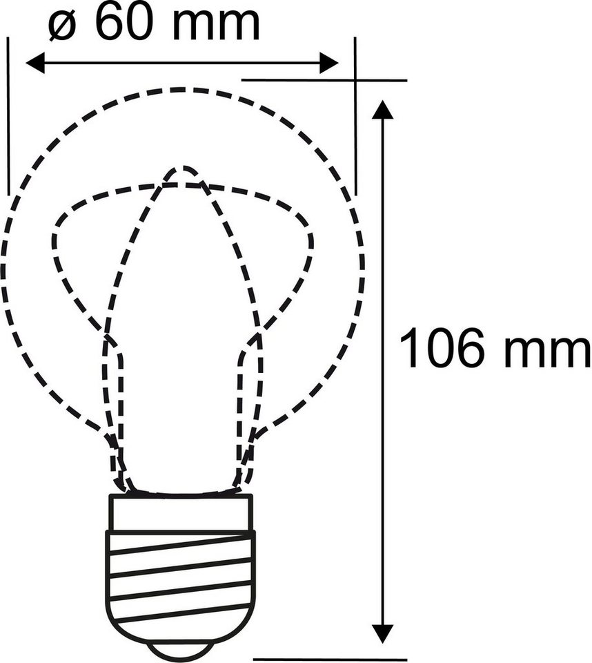 Paulmann LED-Filament 3er Pack 9W E27 2700K klar dimmbar, E27, 3 St., Warmweiß – Bild 4 von 5