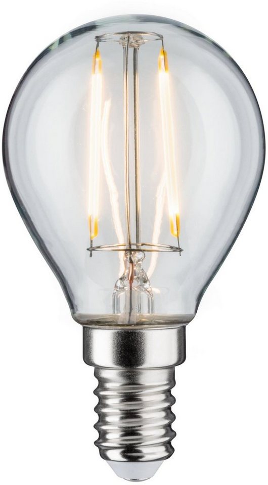 Paulmann LED-Filament 5er Pack 2,6W Tropfen E14 klar 2700K, E14, 5 St., Warmweiß – Bild 3 von 5