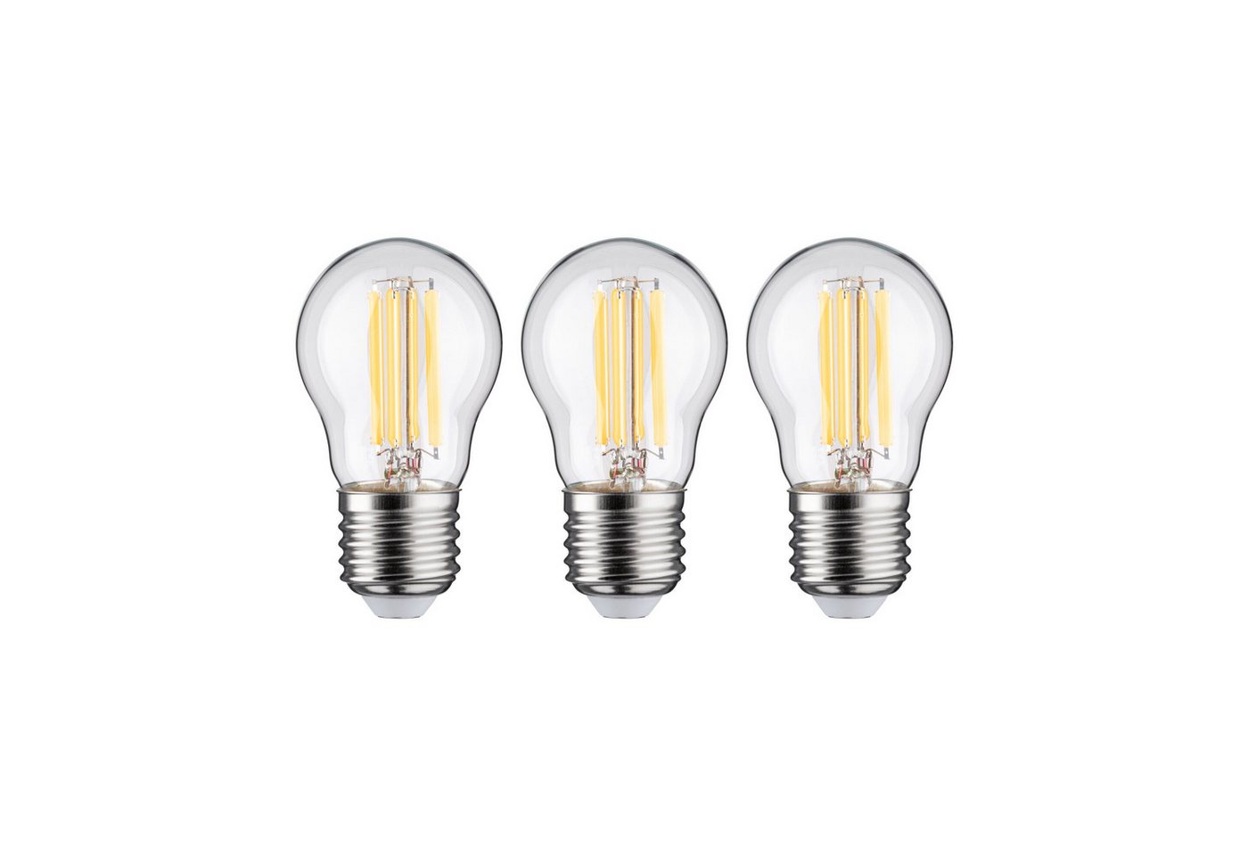 Paulmann LED-Leuchtmittel Efficient-Line 3er-Pack Tropfen 525lm 2,5W 3000K klar 230V, E27, 3 St., Warmweiß – Bild 3 von 5