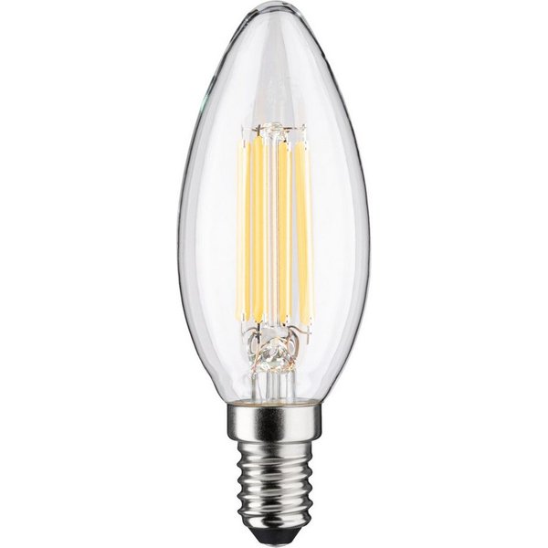 Paulmann LED-Leuchtmittel Efficient-Line Kerze 840lm 4W 3000K klar 230V, E14, 1 St., Warmweiß