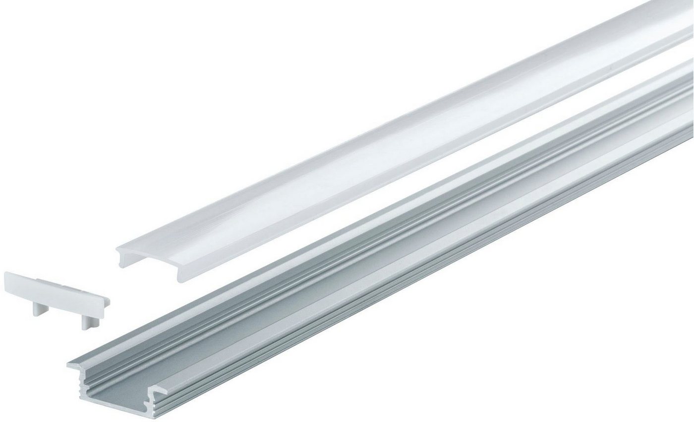 Paulmann LED-Streifen Floor Profil mit Diffusor 100cm Alu eloxiert, Satin,Alu/Kunststoff Alu – Bild 5 von 5