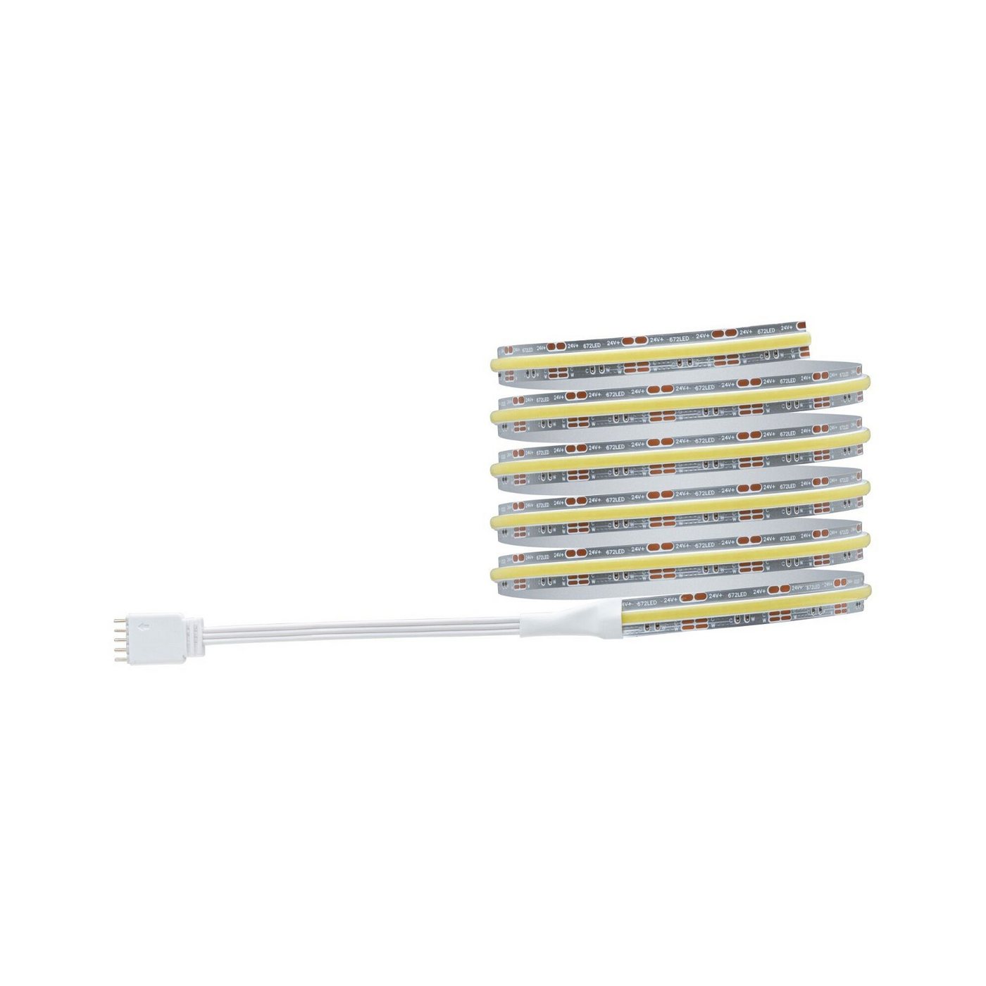 Paulmann LED-Streifen MaxLED 1000 Basis Set, 230/24V silber Kunststoff, 1-flammig, Full-Line COB 2700-6500K TunableWhite – Bild 5 von 5