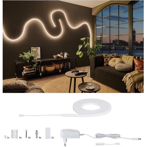Paulmann LED-Streifen MaxLED Flow Basisset 1,5m Warmweiß 21W