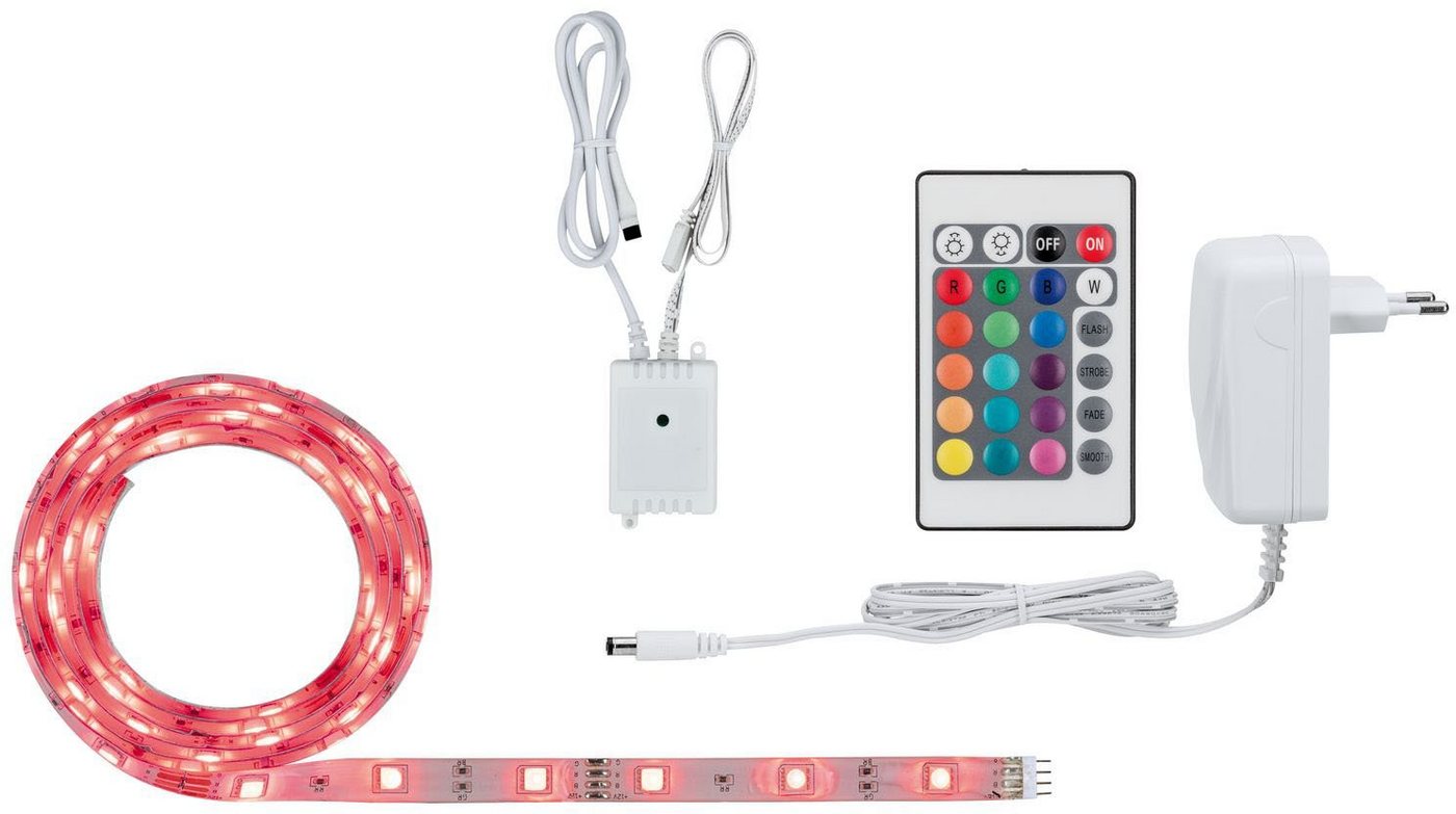 Paulmann LED-Streifen SimpLED 1,5m RGB 12W Weiß Metall Kst, 1-flammig – Bild 2 von 5