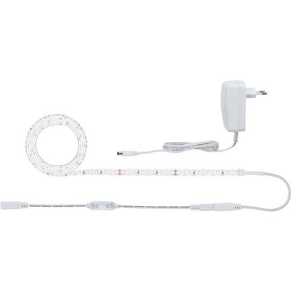 Paulmann LED-Streifen SimpLED Power Set 1,5m 17W 230/24V DC weiß Kunststoff, 1-flammig, inkl Dimm/Switch