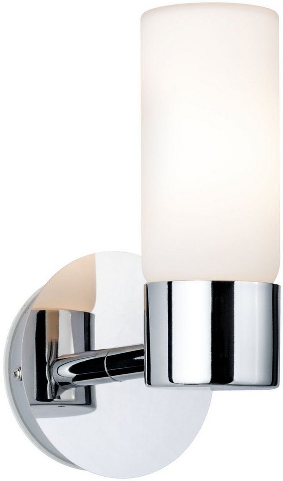 Paulmann LED Wandleuchte Eleon, ohne Leuchtmittel, G9, IP44, max. 33W G9, Chrom/Satin, 230V, Metall/Glas – Bild 4 von 5