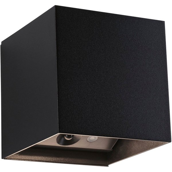 Paulmann LED Wandleuchte Nyara IP44 2W, USB-Ladefunktion, LED fest integriert, Dämmerungsgesteuerter Bewegungsmelder (HF)