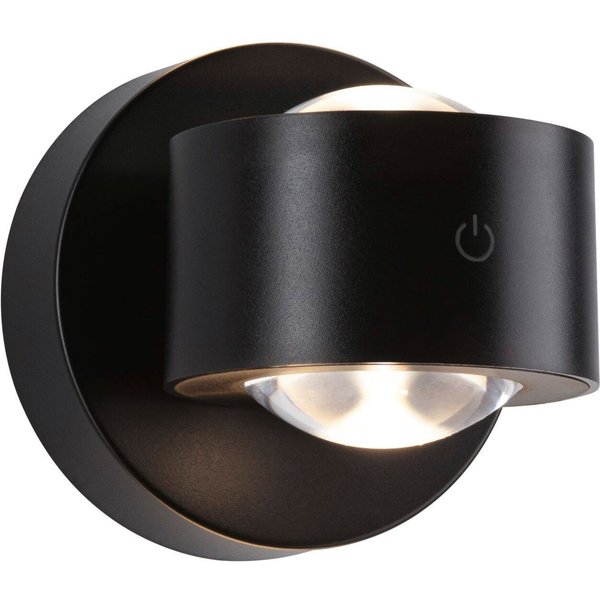 Paulmann LED Wandleuchte Zorik dim 2,2W, Dimmer, Ein-/Ausschalter, Memoryfunktion, USB-Ladefunktion, LED fest integriert, Dimmbar