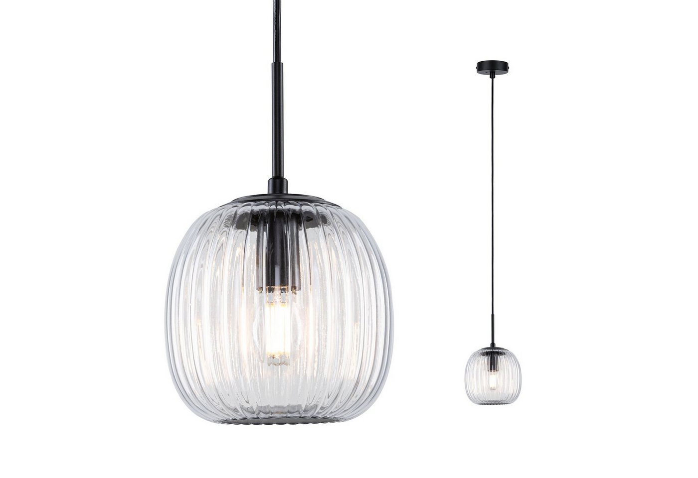 Paulmann Pendelleuchte Ruya E14 max. 20W Glas, ohne Leuchtmittel – Bild 4 von 5