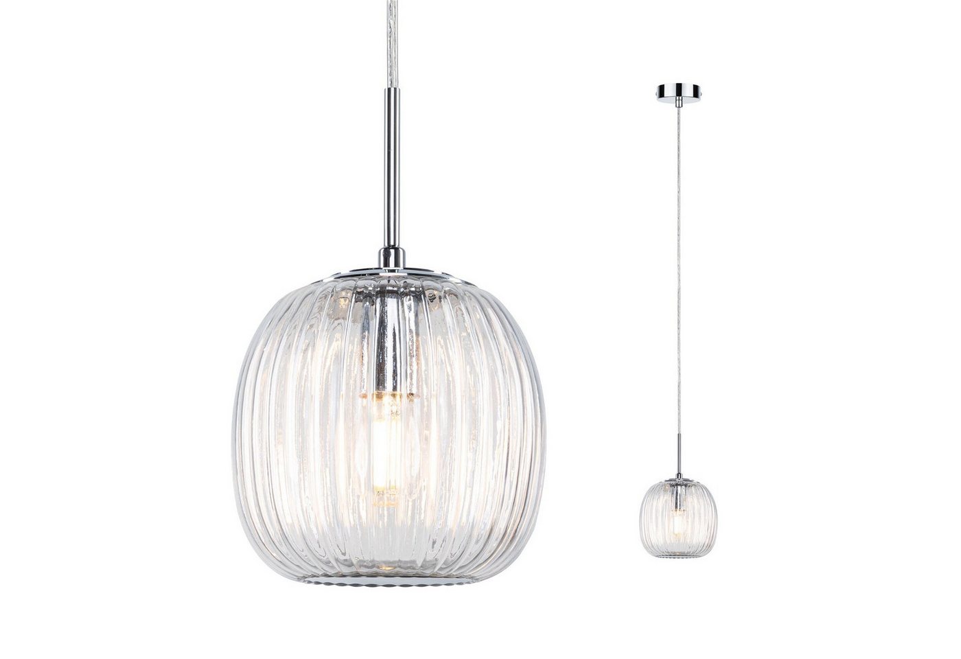 Paulmann Pendelleuchte Ruya E14 max. 20W Glas, ohne Leuchtmittel – Bild 4 von 5