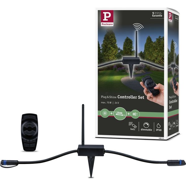 Paulmann Schienensystem-Controller Outdoor Plug & Shine Controller, (Packung, 2-tlg)