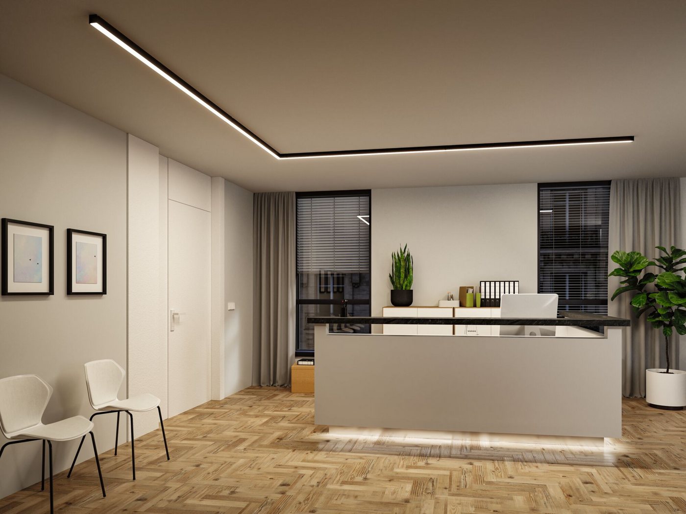 Paulmann Schienensystem-Leuchten Linion Einspeisung Power Channel 1m, LED fest integriert, Warmweiß – Bild 2 von 5