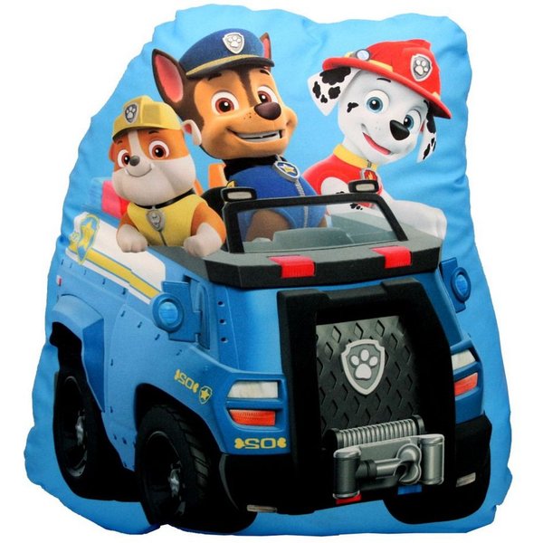 PAW PATROL Dekokissen Chase, Marshall & Rubble 3D Deko-Kissen 34 x 38 cm Paw Patrol