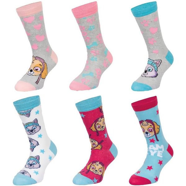 PAW PATROL Freizeitsocken Mädchen Strümpfe Set Kindersocken 23/26 27/30 31/34