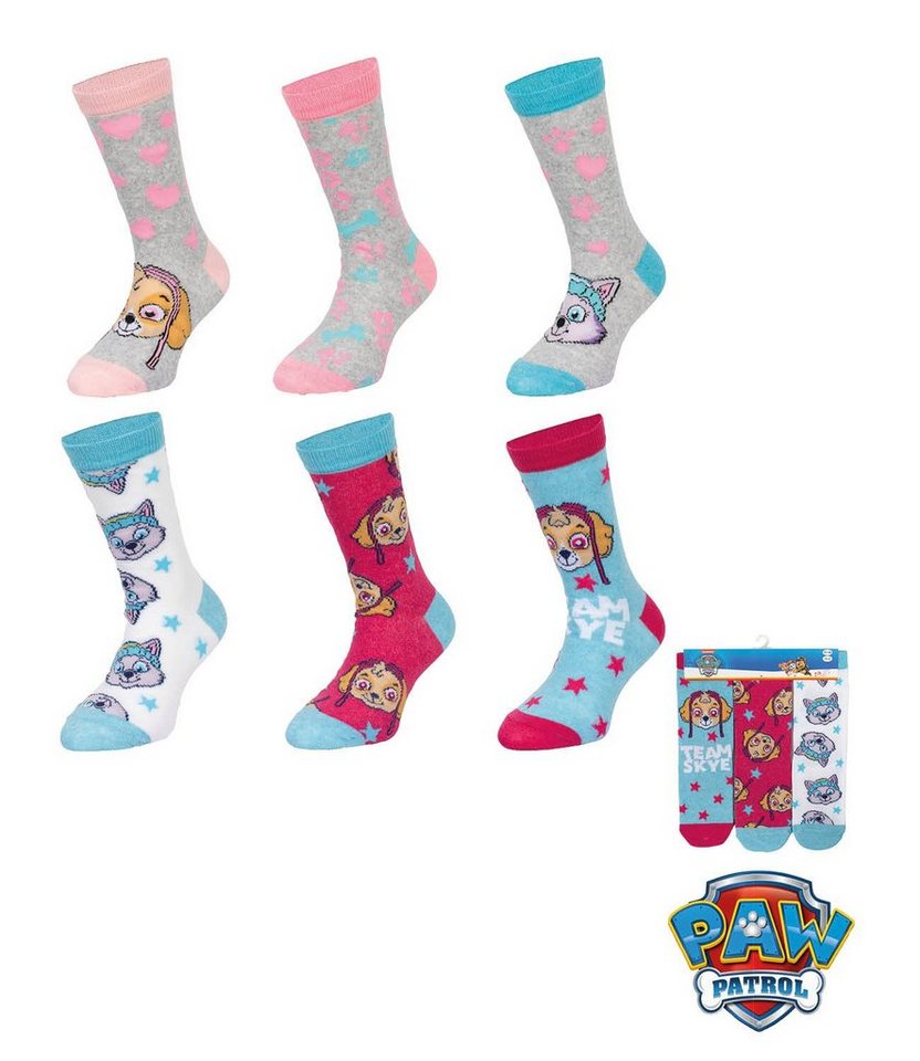 PAW PATROL Freizeitsocken Mädchen Strümpfe Set Kindersocken 23/26 27/30 31/34 – Bild 2 von 2